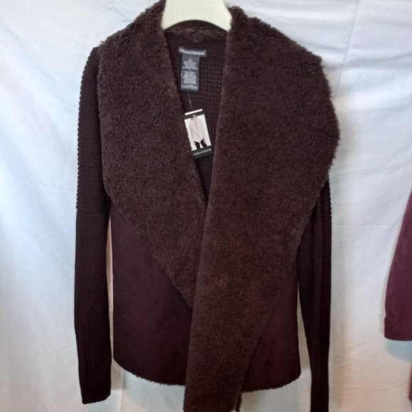 Chelsea & Theodore Faux Fur Cardigan - Picture 1 of 6